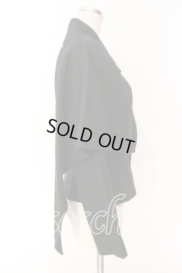 画像3: ヴィヴィアンウエストウッド 中古 / アシンメトリーストールジャケット 38 ブラック  O-25-12-14-021-jc-YM-OS (3)