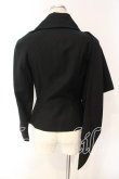 画像4: ヴィヴィアンウエストウッド 中古 / アシンメトリーストールジャケット 38 ブラック  O-25-12-14-021-jc-YM-OS (4)