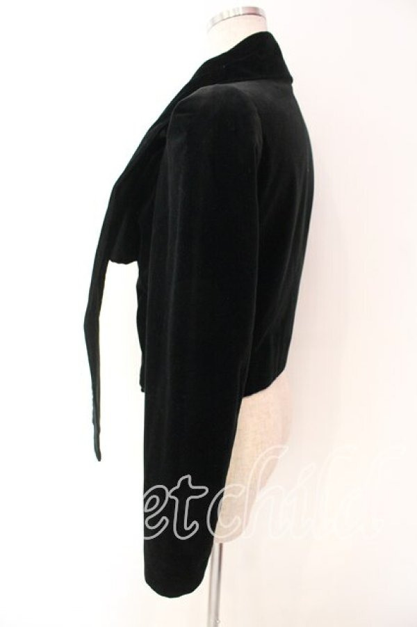 画像3: ヴィヴィアンウエストウッド 中古 / 変形襟別珍ショートジャケット 40 ブラック  O-25-12-14-022-jc-YM-OS (3)