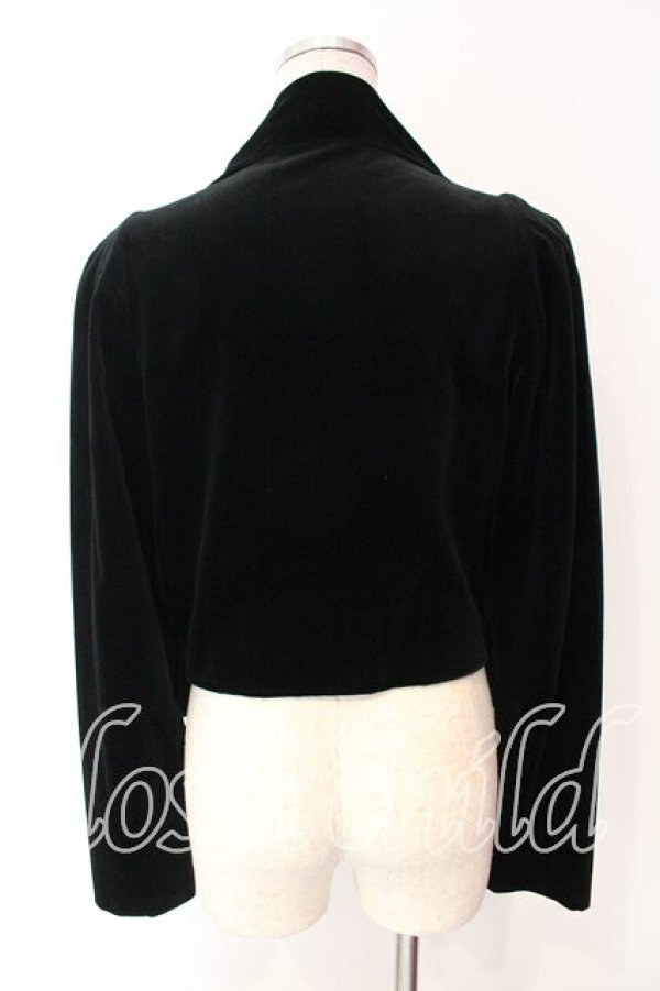 画像4: ヴィヴィアンウエストウッド 中古 / 変形襟別珍ショートジャケット 40 ブラック  O-25-12-14-022-jc-YM-OS (4)