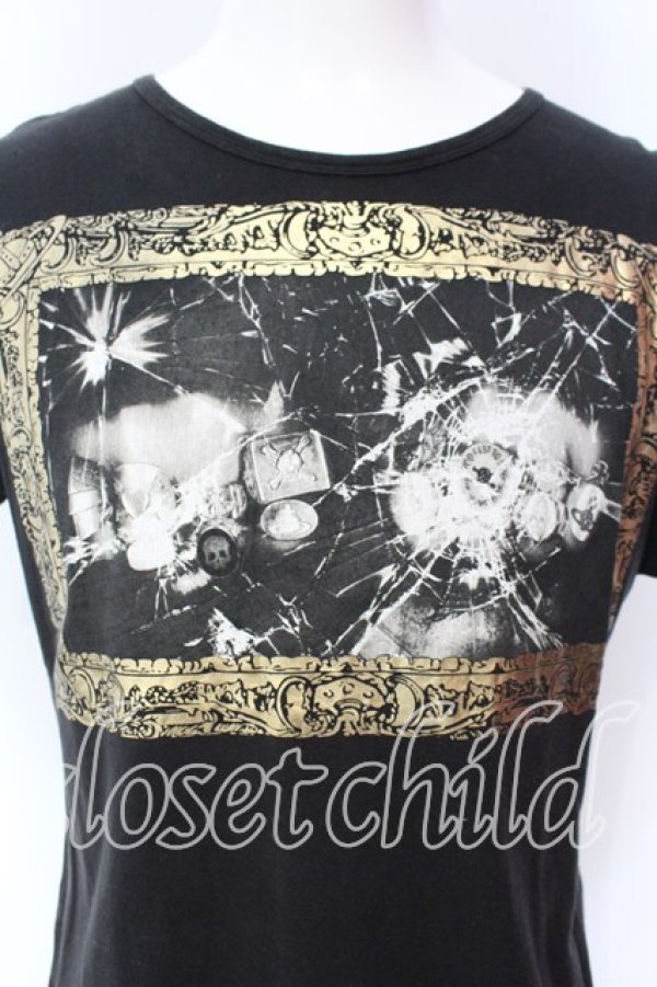 画像2: ヴィヴィアンウエストウッド 中古 / PUNCHWOOD Tシャツ（パンチウッド） 48 ブラック  O-25-12-14-003-to-YM-OS (2)
