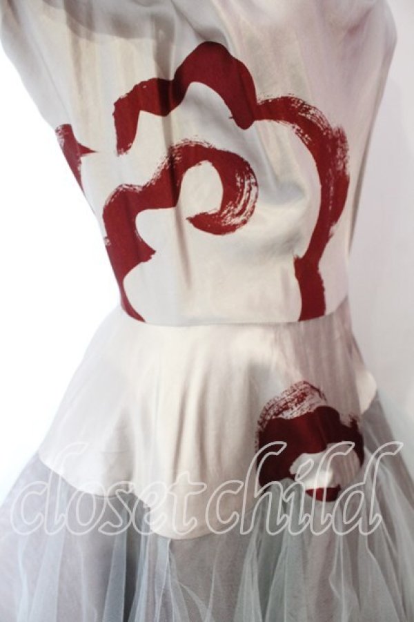 画像2: ヴィヴィアンウエストウッド 中古 / サテインインディゴチュールワンピース 2 ミント  O-25-12-14-025-op-YM-OS (2)