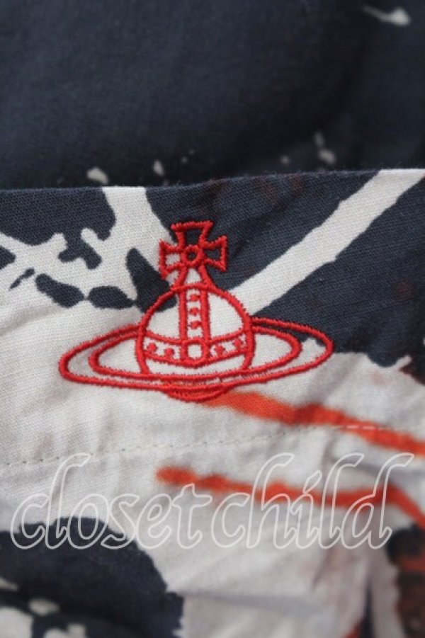 画像4: ヴィヴィアンウエストウッド 中古 / RUBBISH PRINT シャツワンピース  ベージュ  O-25-12-14-026-bl-YM-OS (4)