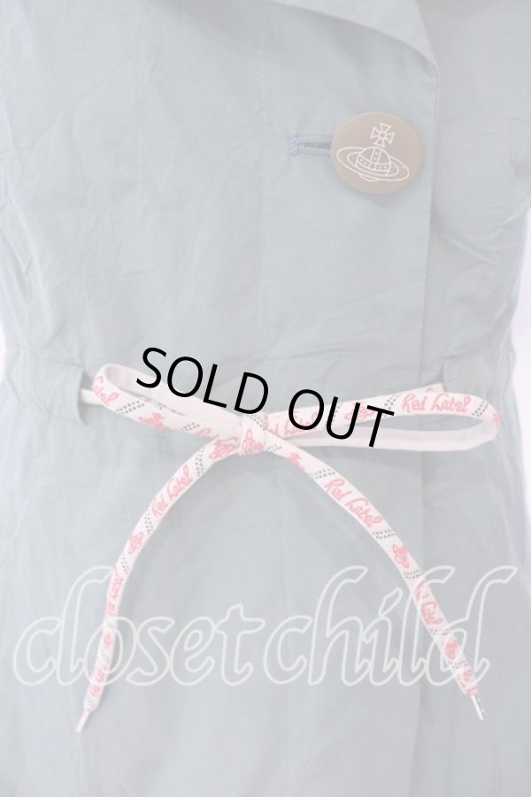 画像2: ヴィヴィアンウエストウッド 中古 / オーガニックコットン玉虫タイプライターラブシャツドレス 00 カーキ  O-25-12-14-027-bl-YM-ZH (2)