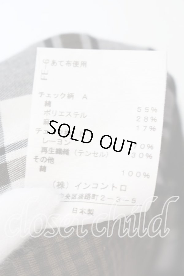 画像7: ヴィヴィアンウエストウッド 中古 / クレイジーパターンシャツワンピース 00 ブラックｘブルーｘブラウン  O-25-12-14-028-bl-YM-ZH (7)