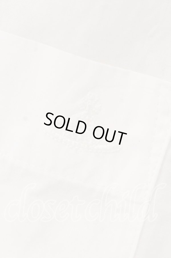 画像3: ヴィヴィアンウエストウッド 中古 / 単色オーブ刺繍ビッグシルエットブラウス 2 ホワイト  O-25-12-14-029-bl-IG-ZH (3)