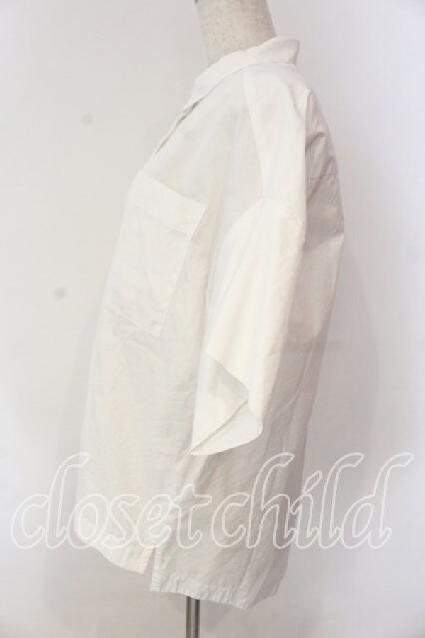 画像4: ヴィヴィアンウエストウッド 中古 / 単色オーブ刺繍ビッグシルエットブラウス 2 ホワイト  O-25-12-14-029-bl-IG-OS (4)