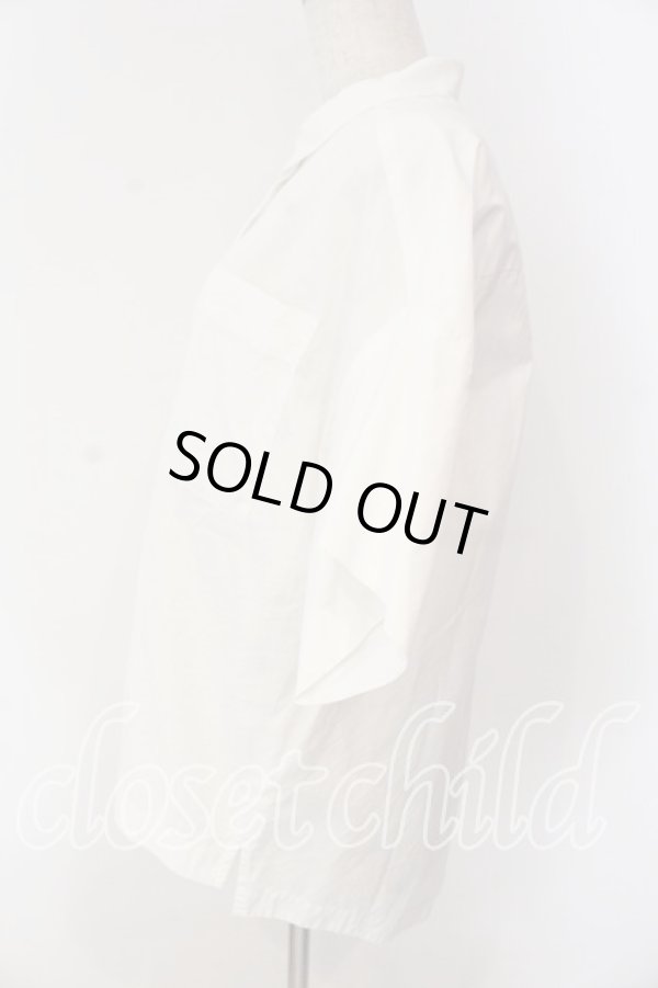 画像4: ヴィヴィアンウエストウッド 中古 / 単色オーブ刺繍ビッグシルエットブラウス 2 ホワイト  O-25-12-14-029-bl-IG-ZH (4)