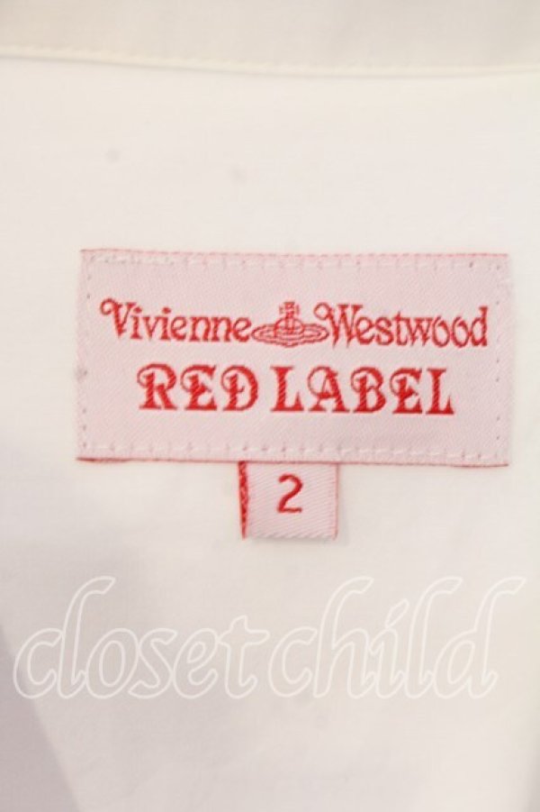 画像6: ヴィヴィアンウエストウッド 中古 / 単色オーブ刺繍ビッグシルエットブラウス 2 ホワイト  O-25-12-14-029-bl-IG-OS (6)