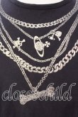 画像2: ヴィヴィアンウエストウッド 中古 / スカルネックレス Tシャツ 48 ブラック  O-25-12-14-004-to-YM-OS (2)