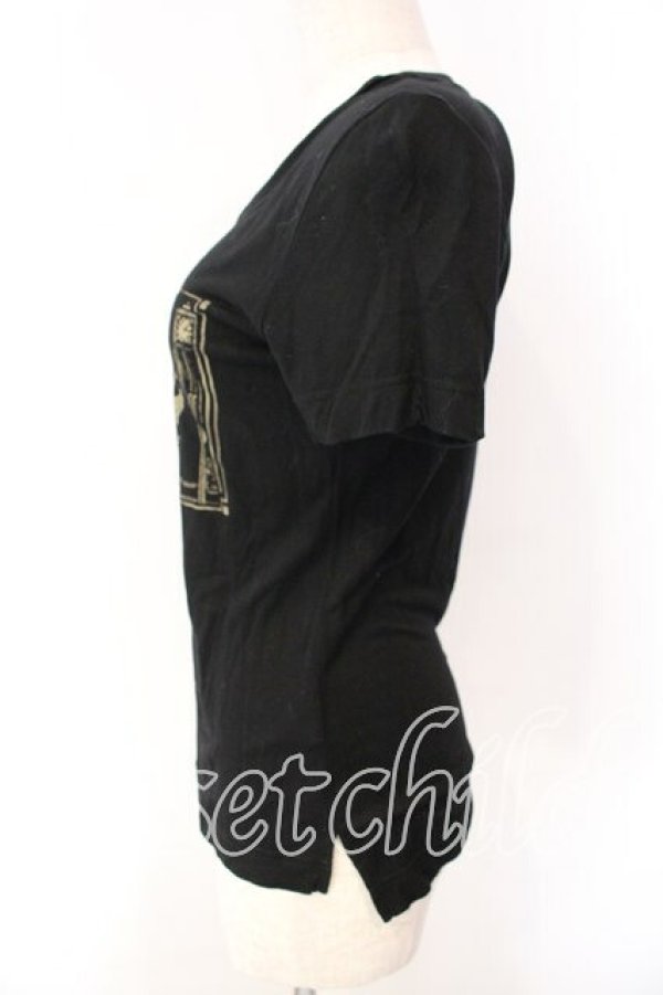 画像3: ヴィヴィアンウエストウッド 中古 / HIGH STAKES Tシャツ 2 ブラック  O-25-12-14-035-ts-IG-OS (3)