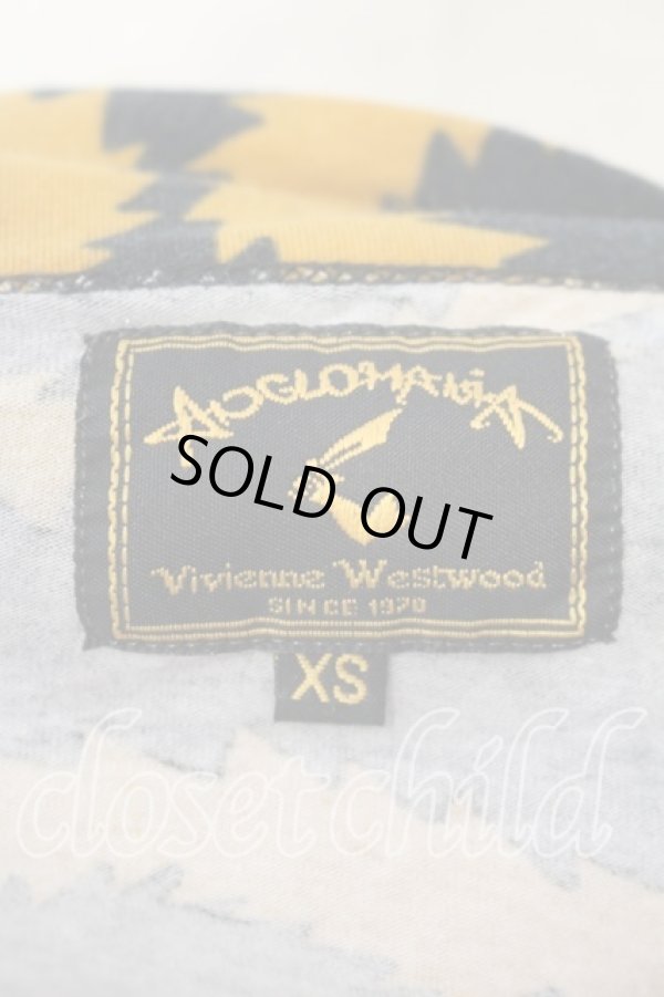 画像5: ANGLOMANIA 中古 / スクイグルカットソー XS ブラックｘイエロー  O-25-12-14-036-ts-YM-ZH (5)