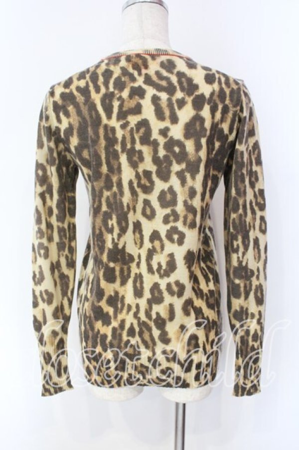 画像5: ヴィヴィアンウエストウッド 中古 / 単色オーブ刺繍レオパード柄カーディガン 1 ブラウン  O-25-12-14-037-to-YM-OS (5)