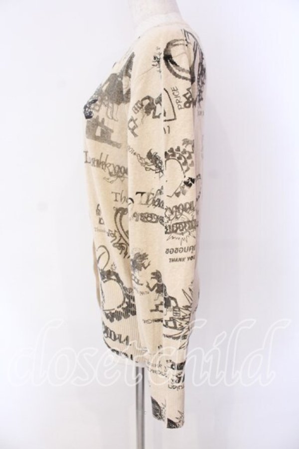 画像3: ANGLOMANIA 中古 / CLASSICカーディガン L アイボリー  O-25-12-14-038-to-YM-OS (3)