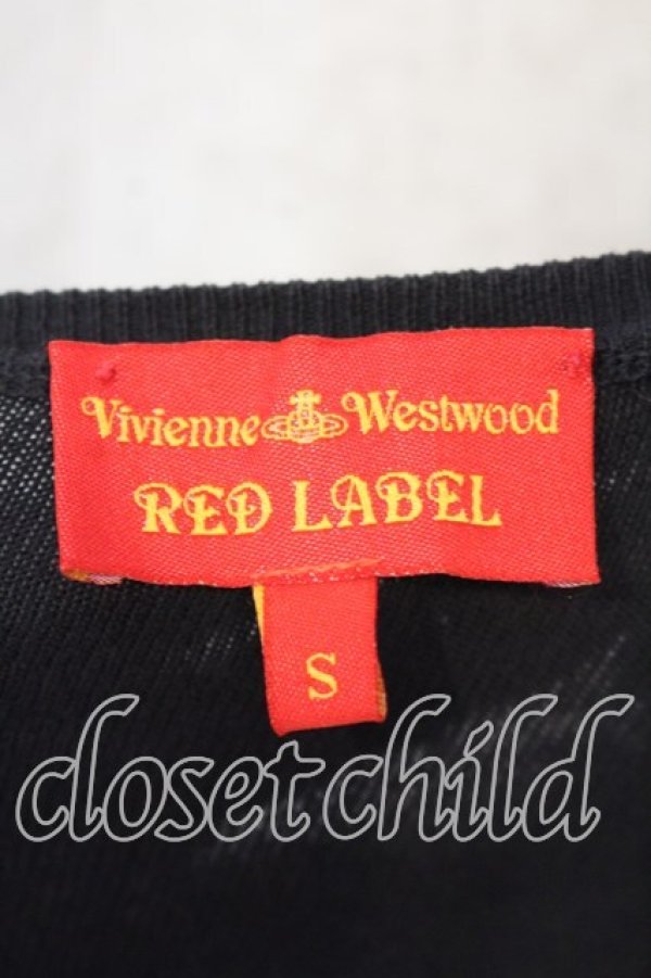 画像6: ヴィヴィアンウエストウッド 中古 / カラーオーブ刺繍ボレロカーディガン S ブラック  O-25-12-14-040-to-YM-OS (6)