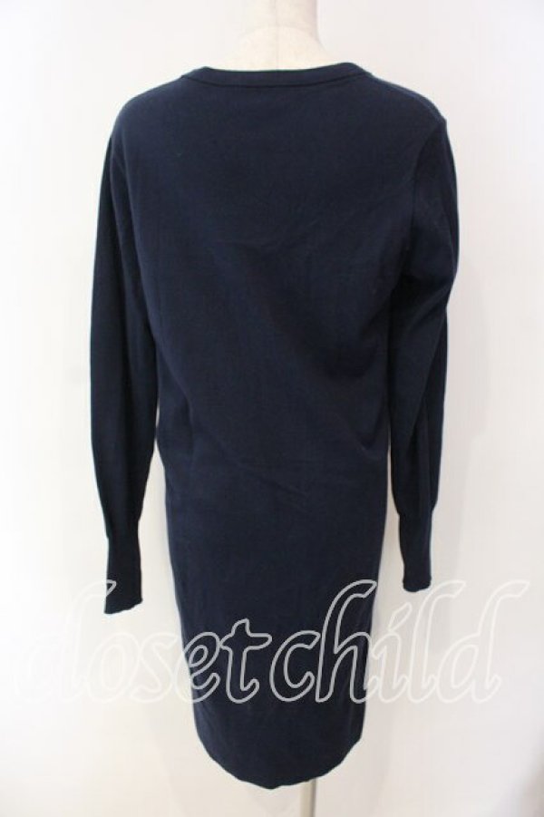 画像4: ヴィヴィアンウエストウッド 中古 / 単色オーブロングカーディガン 2 ネイビー  O-25-12-14-041-to-YM-OS (4)