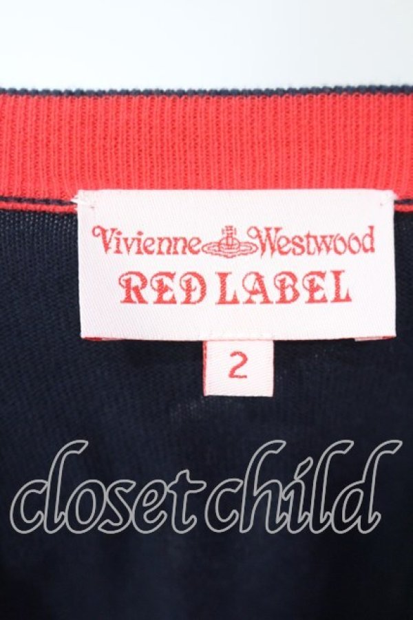 画像5: ヴィヴィアンウエストウッド 中古 / 単色オーブロングカーディガン 2 ネイビー  O-25-12-14-041-to-YM-OS (5)