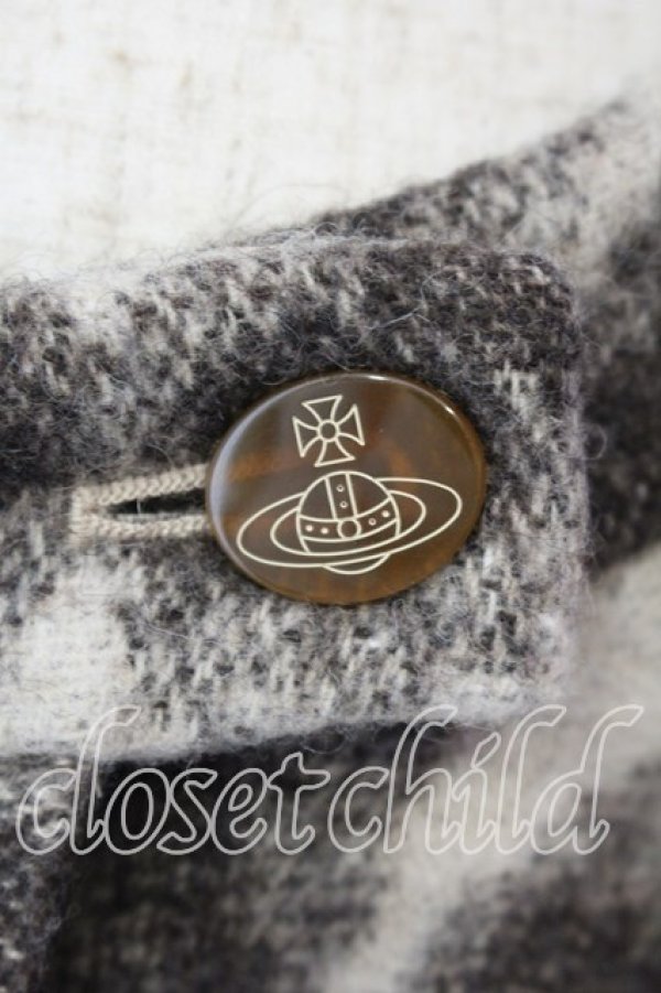 画像2: ヴィヴィアンウエストウッド 中古 / ウールラップレオパードスカート 1 グレー  O-25-12-14-042-sk-YM-OS (2)