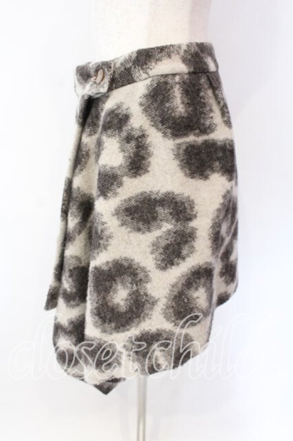 画像3: ヴィヴィアンウエストウッド 中古 / ウールラップレオパードスカート 1 グレー  O-25-12-14-042-sk-YM-OS (3)
