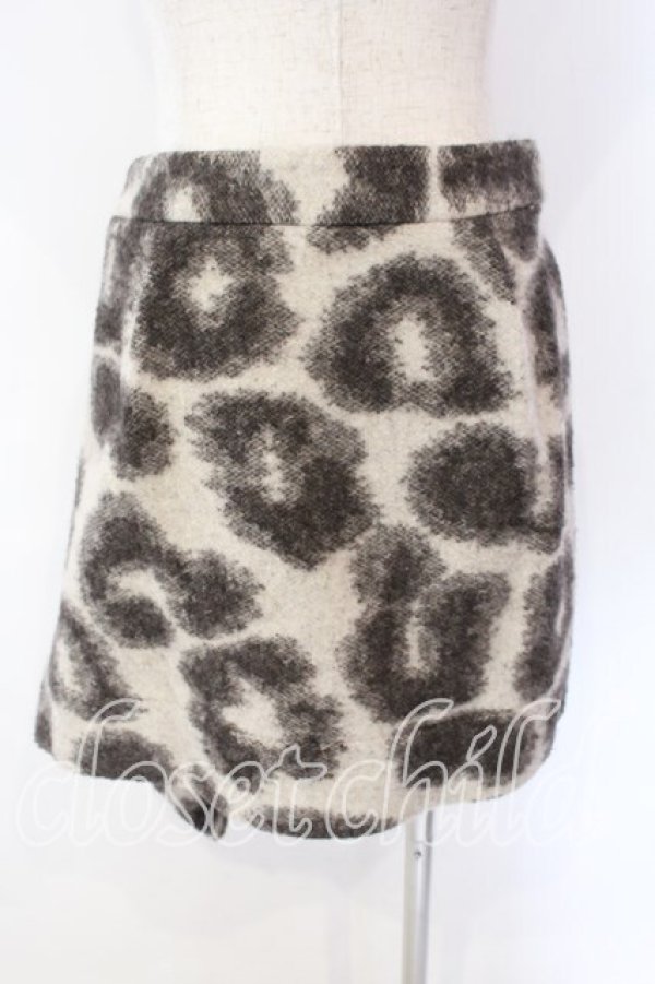 画像4: ヴィヴィアンウエストウッド 中古 / ウールラップレオパードスカート 1 グレー  O-25-12-14-042-sk-YM-OS (4)