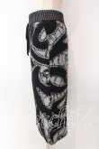 画像3: ヴィヴィアンウエストウッド 中古 / ジャガードニットスカート 00 ブラックｘグレー  O-25-12-14-043-sk-YM-OS (3)