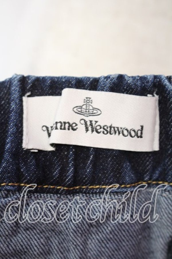 画像5: ヴィヴィアンウエストウッド 中古 / DENIM PLEAT SKIRT（デニムプレートスカート） 27 インディゴ  O-25-12-14-047-sk-YM-OS (5)