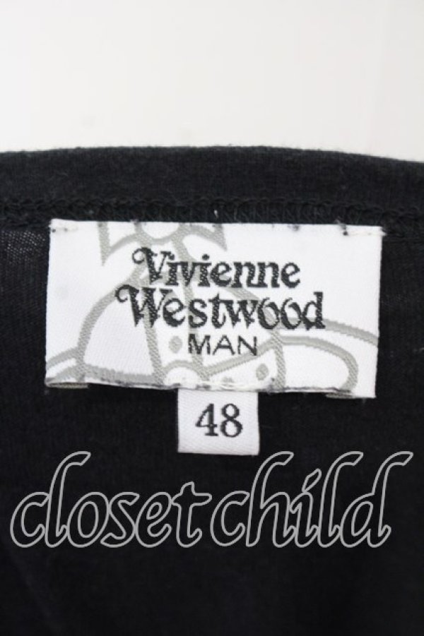 画像5: ヴィヴィアンウエストウッド MAN 中古 / ベーシックベイリーTシャツ 48 ブラック  O-25-12-14-005-ts-YM-OS (5)