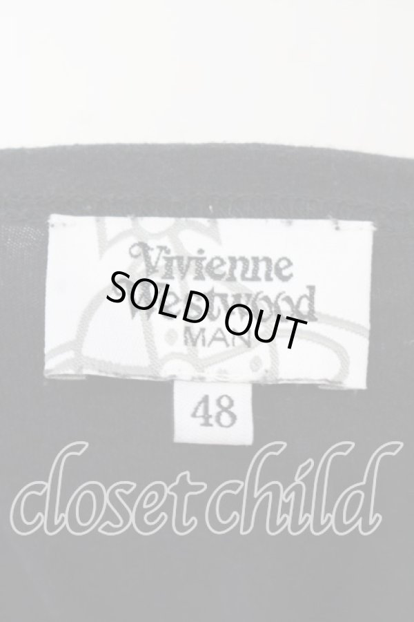 画像5: ヴィヴィアンウエストウッド MAN 中古 / ベーシックベイリーTシャツ 48 ブラック  O-25-12-14-005-ts-YM-OS (5)