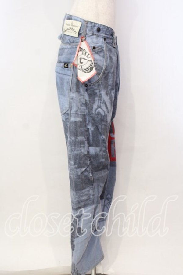 画像3: ANGLOMANIA 中古 / ART LOVERサルエルデニムパンツ 40 ブルー  O-25-12-14-050-pa-YM-OS (3)