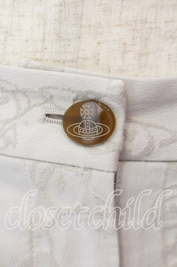 画像2: ヴィヴィアンウエストウッド 中古 / チェーンオーブショートパンツ 1 ホワイト  O-25-12-14-051-pa-IG-OS (2)