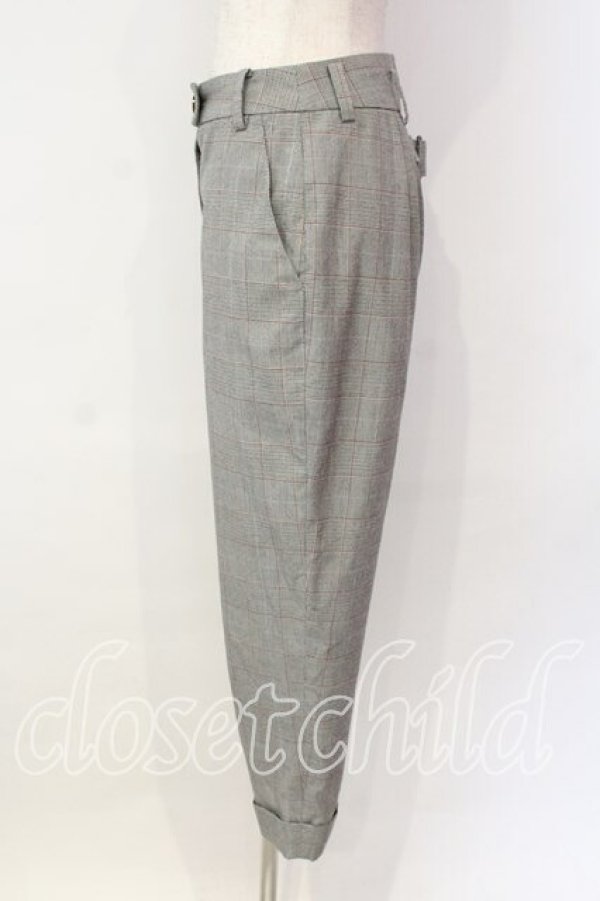 画像3: ヴィヴィアンウエストウッド 中古 / グレンチェックロールアップパンツ 1 グレー  O-25-12-14-052-pa-IG-OS (3)