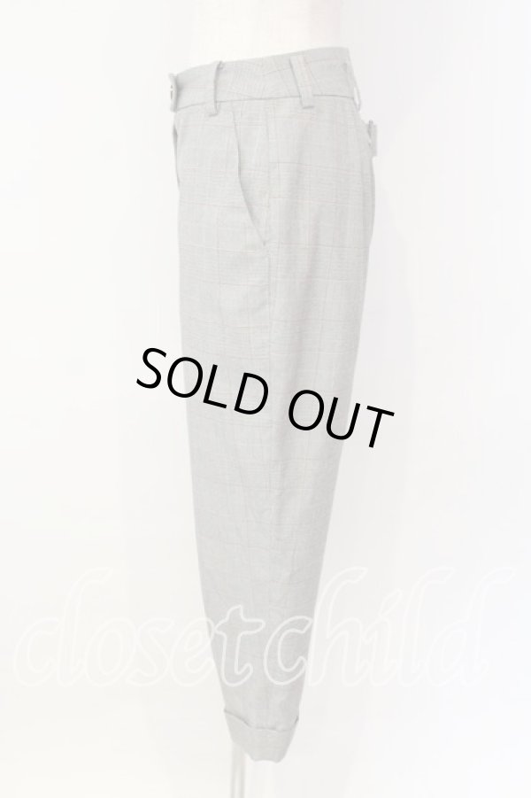 画像3: ヴィヴィアンウエストウッド 中古 / グレンチェックロールアップパンツ 1 グレー  O-25-12-14-052-pa-IG-OS (3)