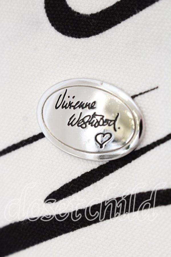 画像2: ヴィヴィアンウエストウッド 中古 / バイカラートゥーロンバッグ  レッドｘホワイト  O-25-12-14-057-ba-YM-OS (2)