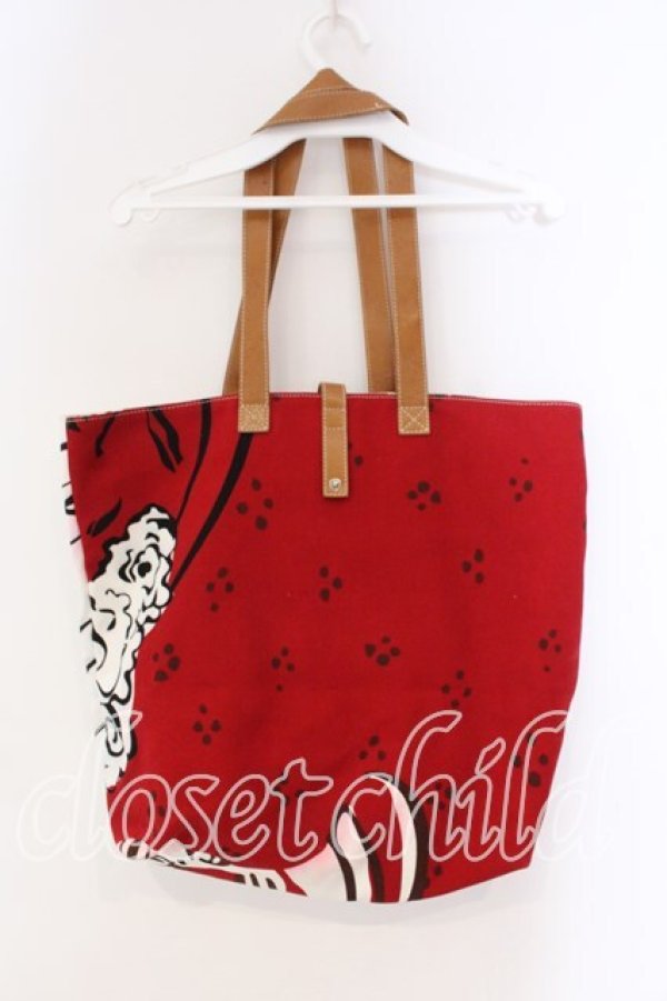 画像3: ヴィヴィアンウエストウッド 中古 / バイカラートゥーロンバッグ  レッドｘホワイト  O-25-12-14-057-ba-YM-OS (3)