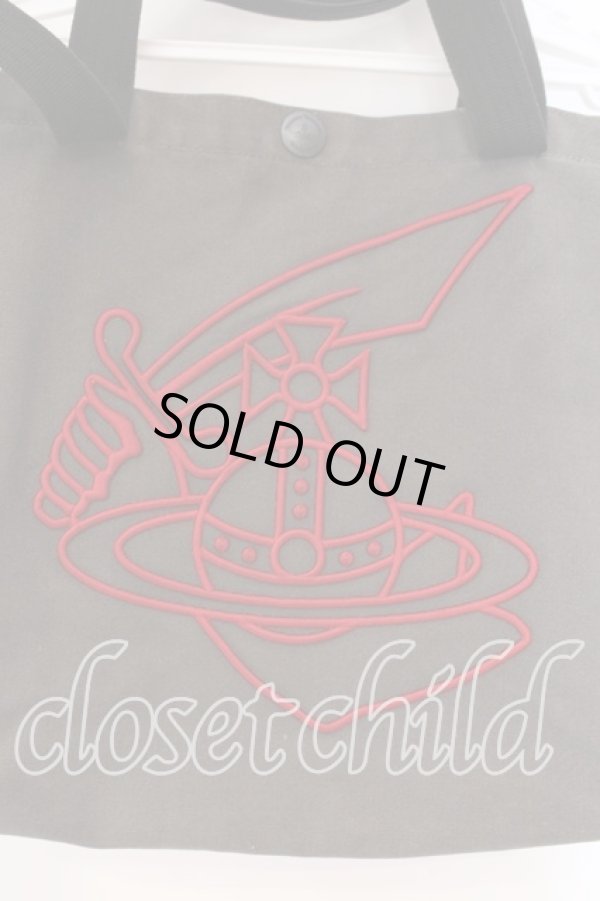 画像2: ANGLOMANIA 中古 / カットラス刺繍2wayショルダーバッグ  カーキブラウン  O-25-12-14-058-ba-IG-OS (2)