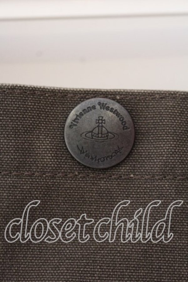 画像3: ANGLOMANIA 中古 / カットラス刺繍2wayショルダーバッグ  カーキブラウン  O-25-12-14-058-ba-IG-OS (3)