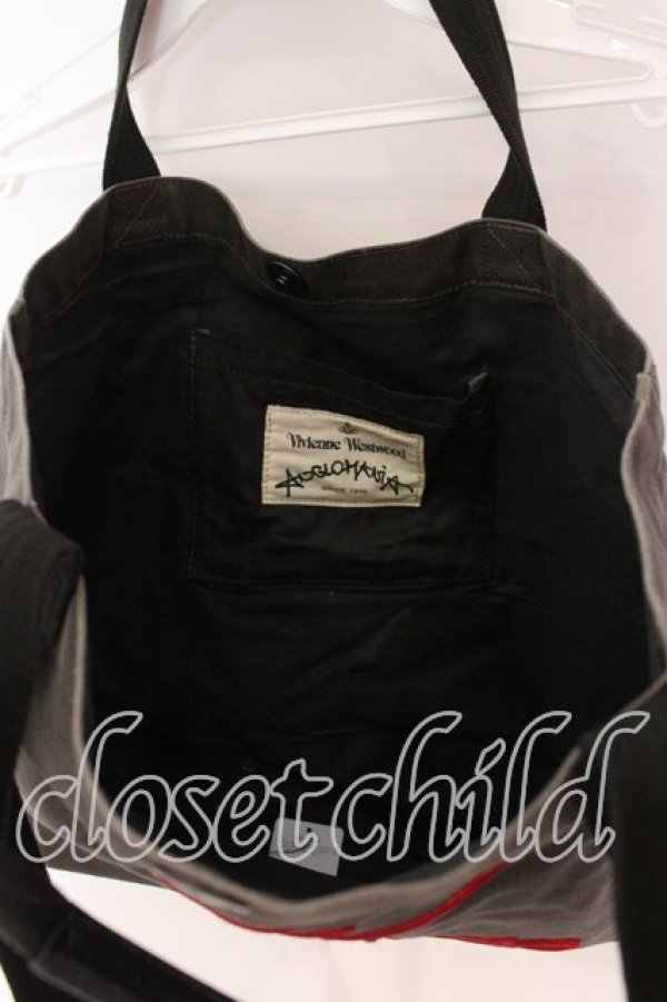 画像6: ANGLOMANIA 中古 / カットラス刺繍2wayショルダーバッグ  カーキブラウン  O-25-12-14-058-ba-IG-OS (6)