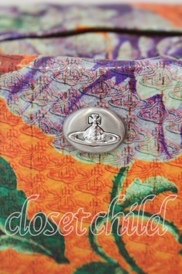 画像3: ヴィヴィアンウエストウッド 中古 / ロシアンテキスタイルフローラルショルダーバッグ  オレンジ  O-25-12-14-060-ba-YM-OS (3)