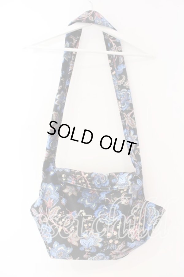 画像3: ヴィヴィアンウエストウッド 中古 / オーブ刺繍変形花柄ショルダーバッグ  ブラックｘマルチ  O-25-12-14-063-ba-YM-OS (3)