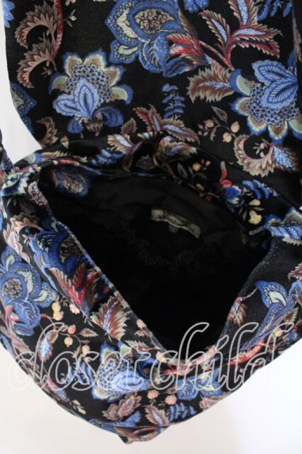 画像4: ヴィヴィアンウエストウッド 中古 / オーブ刺繍変形花柄ショルダーバッグ  ブラックｘマルチ  O-25-12-14-063-ba-YM-OS (4)