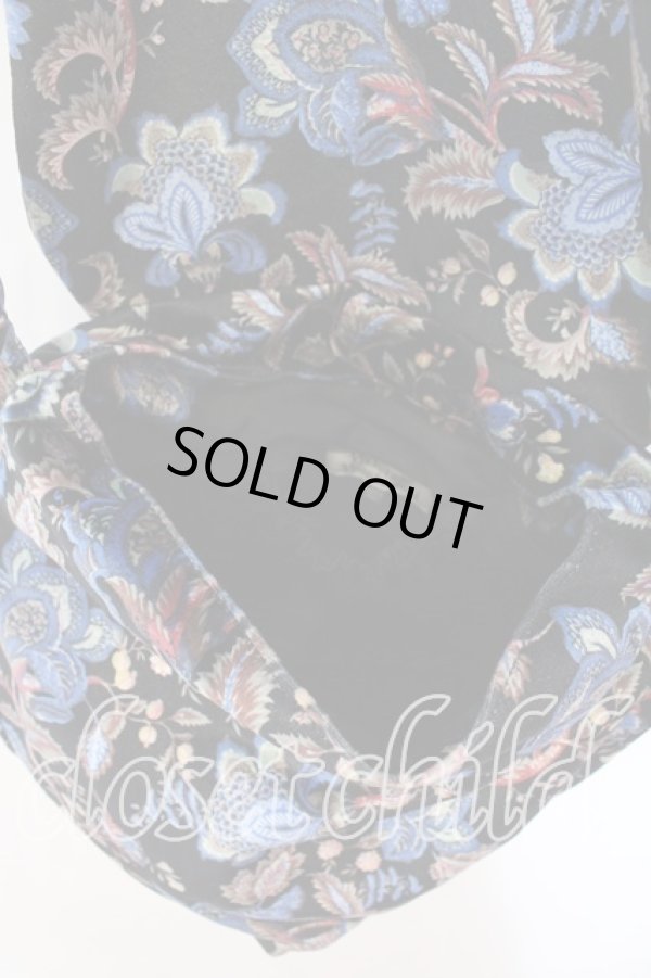 画像4: ヴィヴィアンウエストウッド 中古 / オーブ刺繍変形花柄ショルダーバッグ  ブラックｘマルチ  O-25-12-14-063-ba-YM-OS (4)