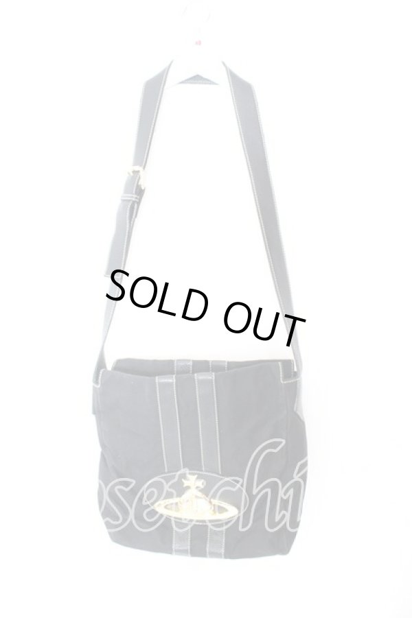 画像2: ヴィヴィアンウエストウッド 中古 / BAKER ST.バッグ  ブラック×ゴールド  O-25-12-14-065-ba-IG-OS (2)