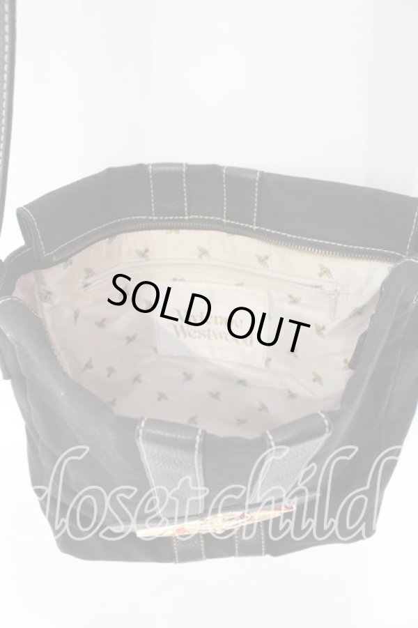 画像4: ヴィヴィアンウエストウッド 中古 / BAKER ST.バッグ  ブラック×ゴールド  O-25-12-14-065-ba-IG-OS (4)