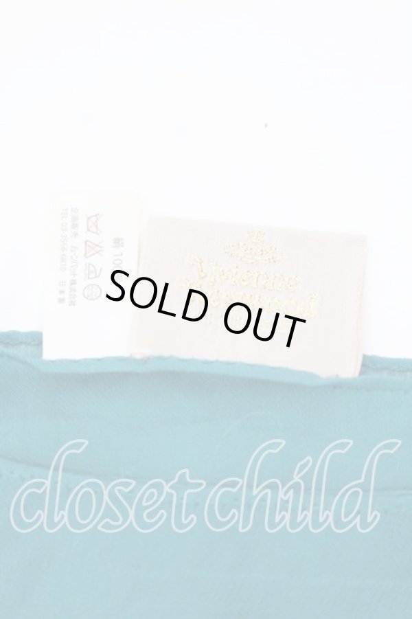 画像4: ヴィヴィアンウエストウッド 中古 / オーブ総柄ハンカチーフ  グリーン  O-25-12-14-066-gd-YM-ZH (4)