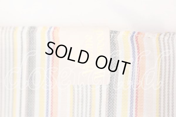 画像4: ヴィヴィアンウエストウッド 中古 / カラーオーブ刺繍マルチボーダーハンカチ  イエロー系  O-25-12-14-068-gd-YM-ZH (4)