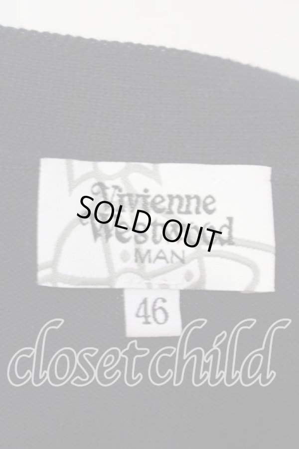 画像5: ヴィヴィアンウエストウッド MAN 中古 / オーブ刺繍カーディガン 46 ブラック  O-25-12-14-007-to-YM-OS (5)