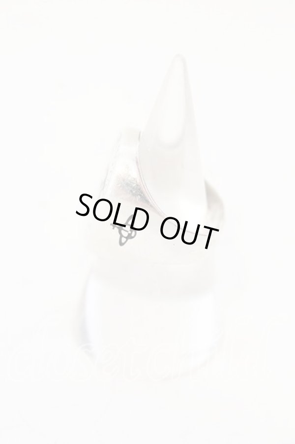 画像2: ヴィヴィアンウエストウッド 中古 / TLTLシールリング 18号 シルバー  O-25-12-14-078-rg-IG-OS (2)