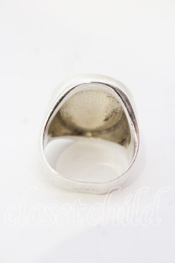 画像4: ヴィヴィアンウエストウッド 中古 / TLTLシールリング 18号 シルバー  O-25-12-14-078-rg-IG-OS (4)