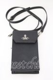 画像2: ヴィヴィアンウエストウッド 中古 / GRAIN LEATHER PHONE BAG バッグ  ブラック  O-25-12-14-081-ba-IG-OS (2)