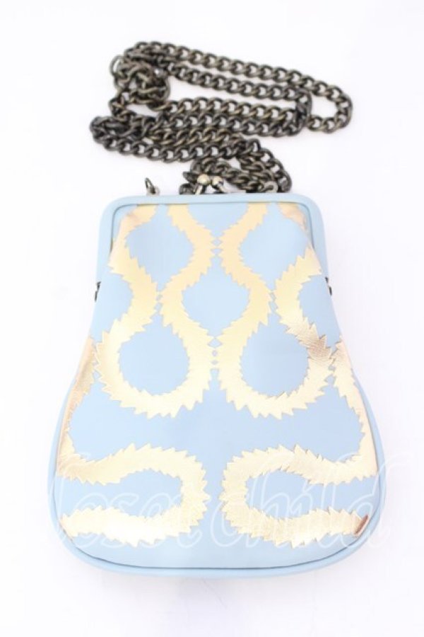 画像2: Worlds End 中古 / スクイグルポーチ  ブルー  O-25-12-14-084-gd-YM-OS (2)